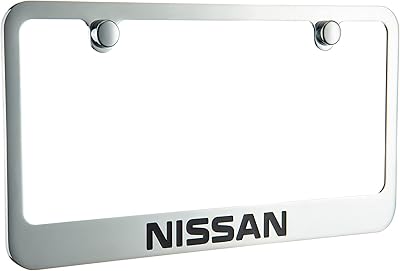 Nissan chromed registration frame under official license.. Shop smart, shop DIAYTAR - Nigeria's most affordable e-commerce platform with nationwide delivery.