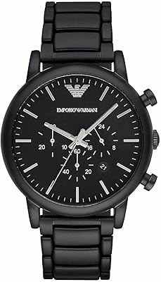 Chronograph for men emporio Armani, edstahluhr, watch 46 mm.. DIAYTAR NIGERIA: Your trusted partner for affordable online shopping with reliable delivery timeframes.