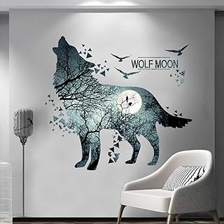 Sengter Wall stickers Wall Wall Wall Wall Wall Wolf Wolf Wolf With Fluorescent Papiers Wall Waterproof Papiers For Living Room, Kids, Kindergarten, Kindergarten.. Shop without boundaries at DIAYTAR NIGERIA, offering extensive variety at prices you'll appreciate.