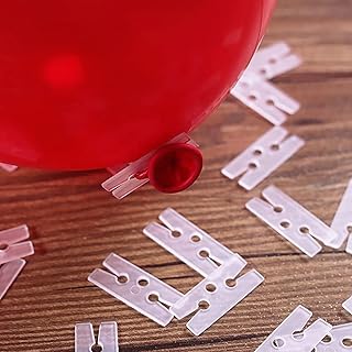 Transparent plastic balloon clips in the shape of H easy to seal for wedding, Christmas and birthday party decorations (200 pieces).. Discover the convenience of DIAYTAR NIGERIA's vast e-commerce platform with delivery in just 5-8 days.