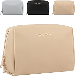 Large capacity travel cosmetics to organize accessories and toiletries for women and girls, black and beige, beige, modern.. No delays, no drama — just fast, affordable shopping with DIAYTAR Nigeria.