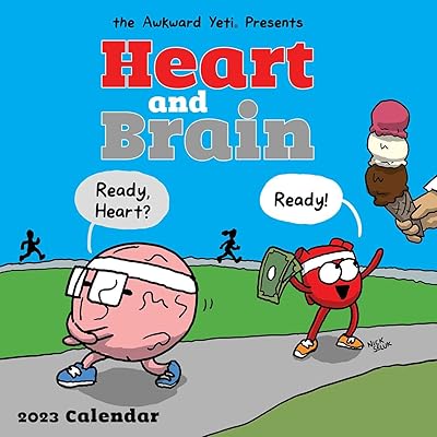 Heart and brain wall calendar 2023.. DIAYTAR NIGERIA: Your affordable gateway to thousands of products delivered promptly nationwide.
