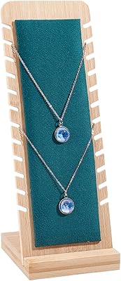 Green Bamboo Finger Springear necklace display with removable base for display.. Shop without compromise at DIAYTAR NIGERIA, where quality, affordability, and quick delivery coexist.