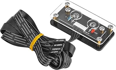 Desktop power button, external power switch, restart button for computer housing and motherboard, on/off switch, SW cables.. Discover the perfect shopping balance at DIAYTAR NIGERIA with competitive prices and prompt delivery.