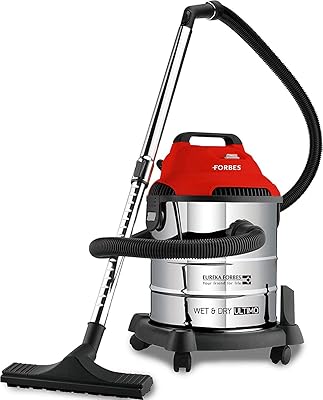 Water and dust vacuum cleaner Eureka Forbes Ultimo with high suction power of 1,400 W and blower, capacity of the 20 L tank, delivered with several accessories in_ Standard red.. Discover endless possibilities with DIAYTAR NIGERIA's vast e-commerce selection and budget-friendly delivery.