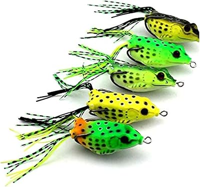 Set of lures colored artificial frogs, 5 pieces, 18.9 g.. DIAYTAR NIGERIA stands as your affordable shopping ally with nationwide delivery in just 5-8 days.