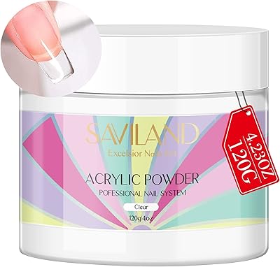 Safyland 4.2 oz transparent acrylic powder - Transparent nail powder in professional crystal polymer for acrylic nails extension, no nail lamp required.. Experience DIAYTAR NIGERIA, where extensive product variety meets pocket-friendly prices and reliable delivery.