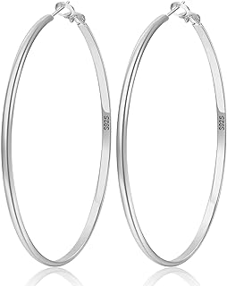 Large Hypoallergenic Creole Hypoallergenic earrings in Sterling 925 for women and girls (30/40/45/65/70 mm).. Your one-click solution to affordable shopping, DIAYTAR NIGERIA delivers quality products nationwide.