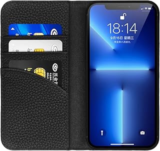 Llangelm Foldable case in real leather for iPhone 13 mini with design.. DIAYTAR NIGERIA redefines convenience with our vast product selection and swift nationwide delivery.