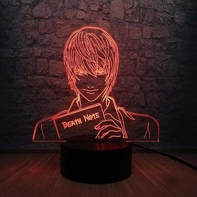 3D illusion lamp LED hot night light Death Note Figure Yagami Multicolor Bulb Decoration Birthday Gifts For Adolescents Children Toys.. DIAYTAR NIGERIA: Redefining e-commerce with affordable prices and reliable nationwide shipping.