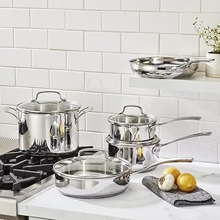 Set of 9 pieces of stainless steel Cuisinart Home Gourmet 87p-9.. Discover the convenience of DIAYTAR NIGERIA's vast product range delivered affordably in 5-8 days.