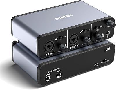 2i2 USB audio interface with 48-v 24 bits/192 kHz ghost power supply for musicians, singers, bloggers or producers, USB audio interface works with most digital audio recording software (AR004A-GY).. Your ultimate shopping destination, DIAYTAR NIGERIA combines extensive selection with affordable shipping.