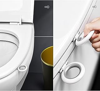 2 rooms toilet lift lift lifting lifting handle of the cover avoid touch the handle.. Affordable online shopping is just a click away with DIAYTAR Nigeria.