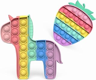 Unicorn and strawberry package set of Push Pop Bubble Sensory Toys Stress relief.. DIAYTAR NIGERIA combines affordability, variety, and convenience with nationwide delivery services.