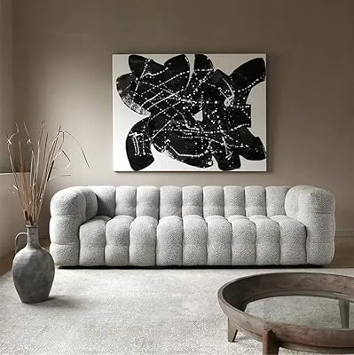 Set of modern living room sofa in velvet and linen fabric, comfortable padded modular sofa 3+2+1 places (gray.. Big selection, small prices — shop now on DIAYTAR Nigeria.