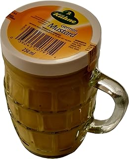 Glass cup with traditional German design with mustard kohne, smooth and sweet, 250 ml.. Everyday deals, every category — only on DIAYTAR Nigeria.