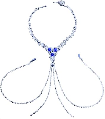 Kallo rhinestone bra body chain jewelry crystal body chain luxury necklace non-piercing body piercing bra chain for women disco celebration.. Shop from anywhere in Nigeria and receive your DIAYTAR purchases at affordable prices within a week.