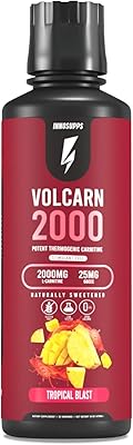 Inosabs Volkarn 2000 - Liquid L -Carnitine, Booster of energy, caffeine without caffeine, without artificial sweeteners, 32 portions (Tropical Plast).. DIAYTAR NIGERIA: Empowering Nigerians with access to affordable products delivered within 8 days.