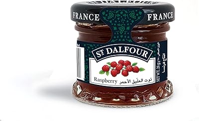 St Dalfour 28g red raspberry jam.. DIAYTAR NIGERIA connects your desires with reality through our affordable e-commerce platform and quick delivery.