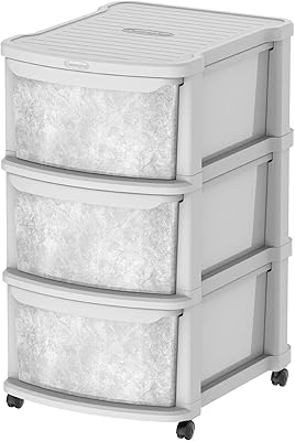 Ceramoplast 3 -layer versatile ceramic storage cabinet with casters.. DIAYTAR NIGERIA: Bridging the gap between consumers and quality products with affordable nationwide shipping.