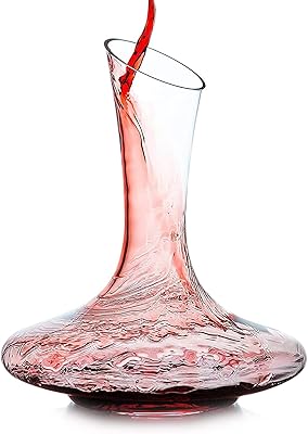 Javiost red wine jug - crystal glass wine pitcher - full wine pitcher (swivel).. DIAYTAR NIGERIA revolutionizes access to quality products with affordable prices and dependable shipping.