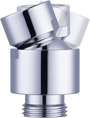 Pivoting patella adapter for hypent shower head, adjustable balloon shower arm, universal shower component - Polished chrome.. One platform, endless products — welcome to DIAYTAR Nigeria.