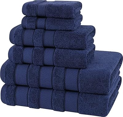 Set of luxury Hôtelière luxury 600 grams per square meter, 100% original Turkish cotton, super soft and absorbent - (navy blue, 6 -room towels).. Experience the ease of modern shopping with DIAYTAR NIGERIA's diverse marketplace delivered promptly.