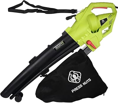 3 -in -1 leaf blower, 3000 W vacuum cleaner for gardening and shredding with 10 meter cable, wheels, garden vacuum cleaner to clean the terraces and leaf gardens.. DIAYTAR NIGERIA: Bringing quality products to your doorstep at prices that won't break the bank.
