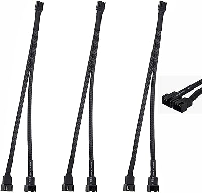 Fan distributor, 3 parts computer card adapter 10.6 inch power extension cable 1 to 2 PC motherboard adapter, desktop CPU fan.. DIAYTAR NIGERIA brings affordable products to every doorstep with our reliable 5-8 day shipping.