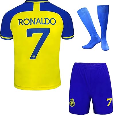 Gartarn Ronaldo gift box n ° 7 nasr al riyadh al manzil football club/shorts and shorts, young sizes.. Shop from Nigeria's largest product selection at DIAYTAR, with budget-friendly prices and swift delivery.