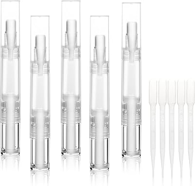 Oil pens for nail, lip shiny brush brush, eyelash growth liquid tube, empty rechargeable containers for easy filling of nail oil and hair oil, 5 ml containers.. DIAYTAR NIGERIA puts thousands of products at your fingertips with affordable prices and delivery within a week.