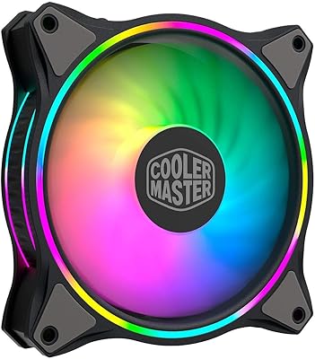 Halo Fan with double ring Master MF120 Cooler Master, 24 independent LEDs, BWM 120 mm constant pressure fan, absorption pads for PC housing and liquid cooler.. Your digital shopping destination, DIAYTAR NIGERIA combines variety with affordability and quick delivery.