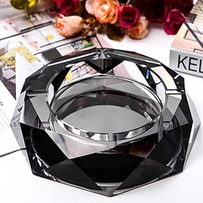 Handcraft glass ashtier glass ashtray support for home desktop.. DIAYTAR NIGERIA revolutionizes online retail with our extensive selection and dependable shipping service.