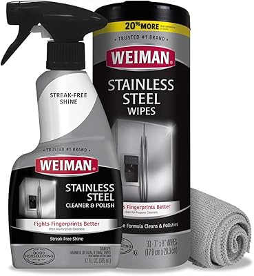 WEIMAN DIGITAL STEEL DIGITAL CLEANING KIT in stainless steel.. Experience shopping without compromise at DIAYTAR NIGERIA, with vast selection and quick delivery.