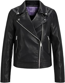 Biker jacket in imitation leather jjx gel for woman, still in stock.. DIAYTAR NIGERIA: Connecting Nigerians with their needs through our affordable and diverse marketplace.