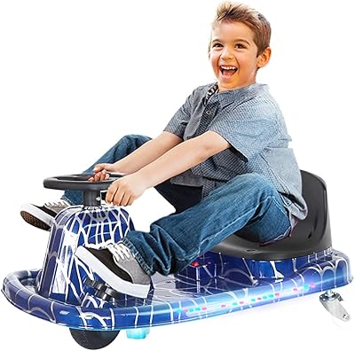Cool Baby Go Kart Electric Scooter For Children of Drift Crazy Kart for three -wheeled children with helmet and protective equipment.. DIAYTAR NIGERIA brings a world of products to your fingertips with affordable prices and quick delivery.