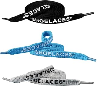3 pairs of spare lacers in printed fabric with text for sneakers.. Your trusted marketplace, DIAYTAR NIGERIA offers comprehensive selection with budget-friendly delivery.