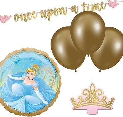 Decoration Kit Party Center Disney Princess Cinderella, including balloons.. Shop smart and save with DIAYTAR NIGERIA's extensive product range and 5-8 day delivery guarantee.
