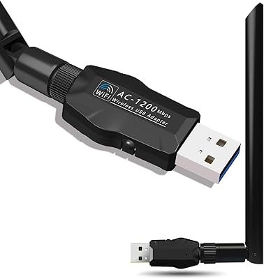 USB Wi-Fi Wi-Fi adapter 3.0 Double band 2.4/5 GHz 1,200 Mbps with antenna 5 DBI 802.11ac.. DIAYTAR NIGERIA delivers satisfaction with every purchase through our affordable and reliable service.