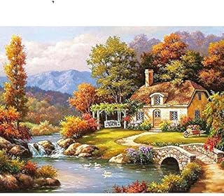 Set of oil painting for adult beginners with pre-printed woven canvas (without folds) 16 x 20 inches 3 brushes (coat).. DIAYTAR NIGERIA makes every purchase count with our affordable prices and reliable 5-8 day shipping.