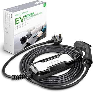 Mobest EV Type 1 loading cable, 10A 2.2kw EVSE charger box, SAE J1772 UK 6 -meter portable charger compatible with most EV cars.. Discover a new way to shop with DIAYTAR NIGERIA's comprehensive marketplace and quick delivery options.