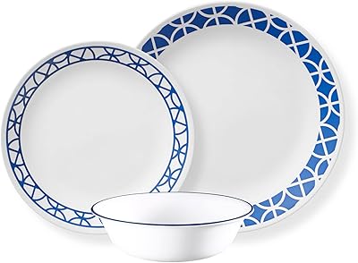 Corel cutlery set (batch of 12 cobalt circles).. DIAYTAR NIGERIA: Where shopping meets satisfaction with affordable prices and prompt delivery services.