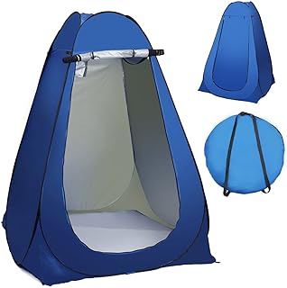 Skido privacy retractable toilet tent, camping tent with outdoor drinking shower, cloakroom, blue.. DIAYTAR NIGERIA: Your partner in affordable online retail with reliable delivery across the nation.