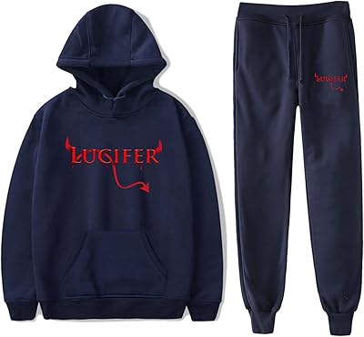 Lucifer hooded pants set, long-sleeved manhole print-shirt, 2-piece sets, 2-room tunic, relaxed fashion sweatshirts for men and women (2x-4xl).. Find everything you need at prices you'll love with DIAYTAR NIGERIA's comprehensive e-commerce platform.