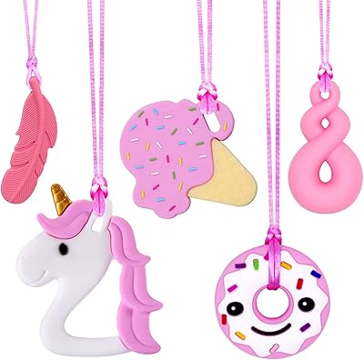 Sensory chewing necklaces for girls, pack of 5 sensory chewing toys for autism for children with ADHD or having special needs, silicone chewing necklaces Reduce chewing chewing for children and adults.. Say goodbye to long wait times — DIAYTAR Nigeria ships in just 5–8 days!