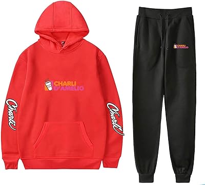 Charli tracksuit of Amelio Hooded sweatshirt + 2 -piece pants for men.. Elevate your shopping experience with DIAYTAR NIGERIA's vast catalog and budget-friendly options.