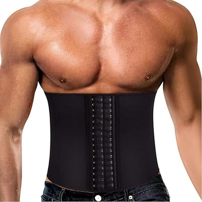 Men's neoprene belt, size men's size training corset, slimming belt for the belly, fitness corset, black.. DIAYTAR NIGERIA: Your affordable gateway to thousands of products delivered within a week.