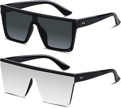 Sunglasses, Square sunglasses oversized for women and men, 2 rooms of UV protection, ocular anti-fatigue, large flat over flat sunglasses, without mounts, for driving and trips, sunglasses matching sunglasses.. Navigate through thousands of products at pocket-friendly prices with DIAYTAR NIGERIA's easy-to-use platform.