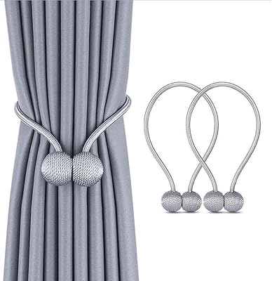 1 pair of decorative magnetic curtain attachments, rear support rope for the house, the kitchen, the desk, the windows, transparent gray gray curtains.. Discover thousands of products on DIAYTAR Nigeria — from fashion and electronics to home goods. We guarantee quick delivery and competitive pricing across the board.