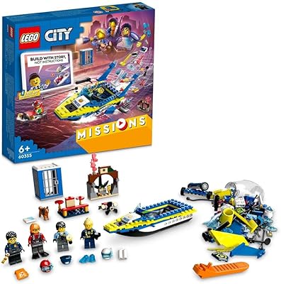 Lego City 60355 Set of detective water detective tasks (278 parts).. DIAYTAR Nigeria: Your one-stop online shop with unbeatable prices and nationwide delivery in under 8 days.